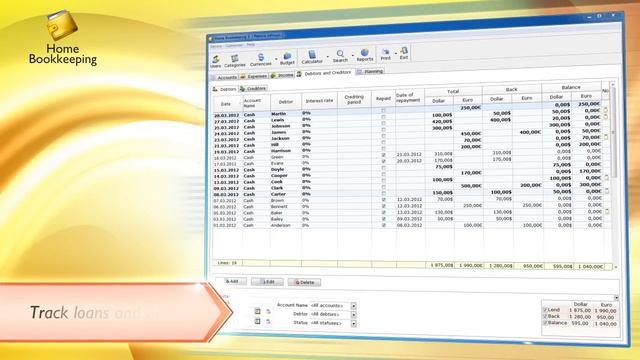 Home Bookkeeping for Windows смотреть онлайн