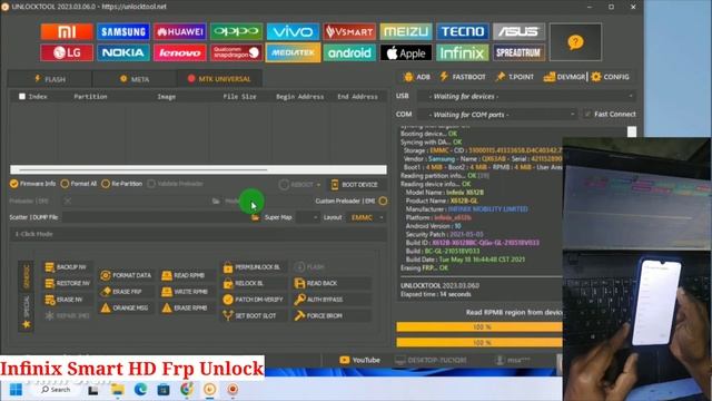 Infinix Smart HD (X612b) Frp unlock done by unlock tool android 10 Mediatek Helio | TECH City 2.0 смотреть онлайн