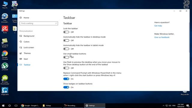 How to use small taskbar buttons in windows 10 смотреть онлайн