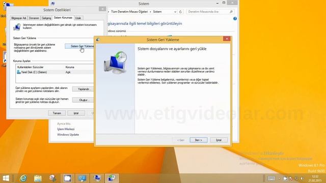 windows 8.1 tarih seçerek sistem geri yükleme смотреть онлайн