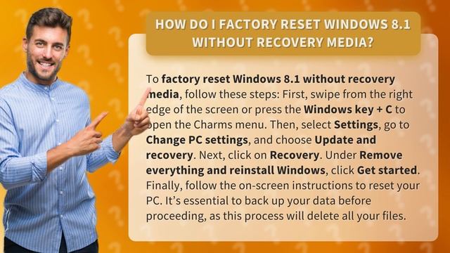 How do I factory reset Windows 8.1 without recovery media? смотреть онлайн
