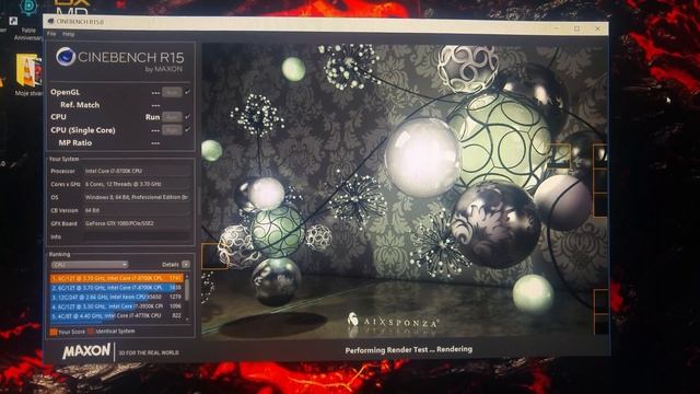 i7 8700k 5.3GHz Cinebench R15 смотреть онлайн