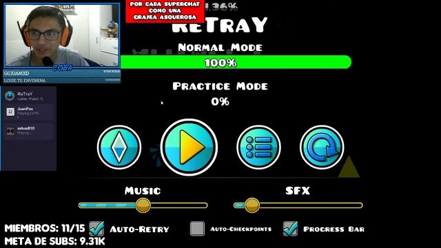 Geometry Dash MULTIPLAYER con SUBS! | En Directo🔴 смотреть онлайн