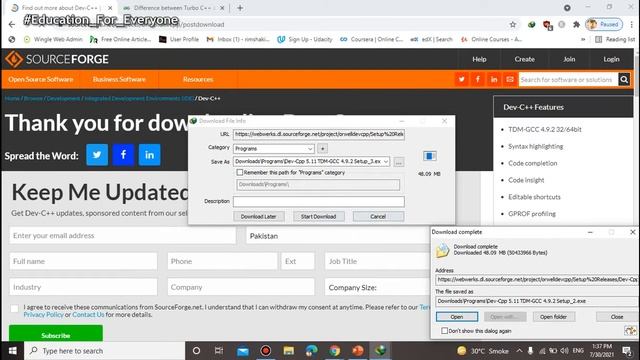 How to install Dev C++ in windows 10 || How to download Dev c++ in windows 10 смотреть онлайн