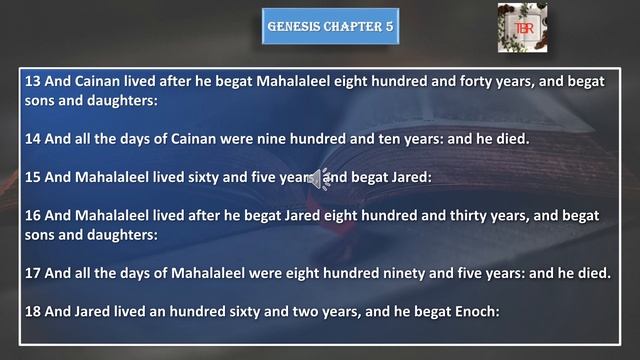 THE BOOK OF GENESIS CHAPTER 5 (KJV) THE AUDIO BIBLE READING - KJV AUDIO TREASURE. смотреть онлайн