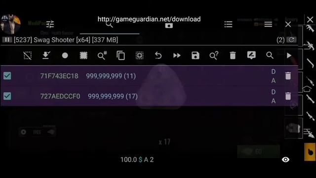 Swag shooter . unlimited cash,money, diamond, ammo and level up with game guardian смотреть онлайн