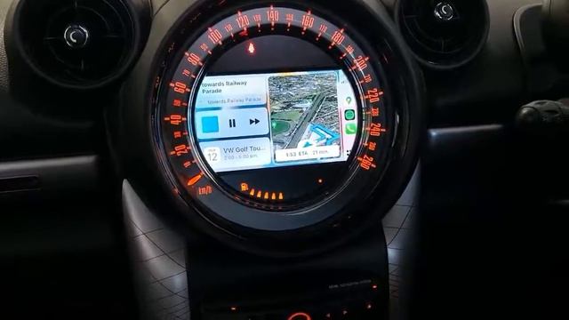 Mini Cooper R56 09-13 Retrofitted Wireless CarPlay смотреть онлайн