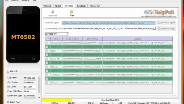 How to Fix Android Phone Micromax A99 with Flash Tool by GsmHelpFul смотреть онлайн