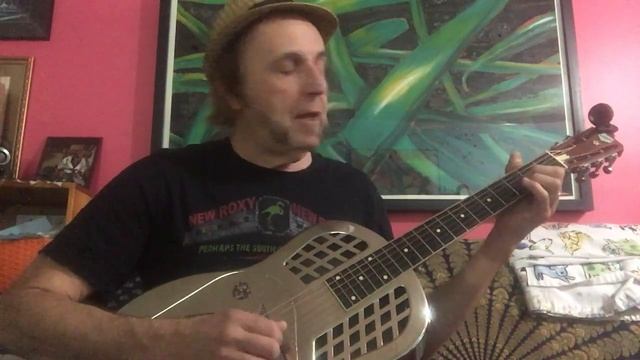 Ted Drozdowski of Coyote Motel/Scissormen - "Avalon Blues" by Mississippi John Hurt, back porch tap смотреть онлайн