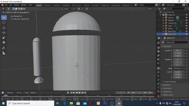Tutorial Membuat Model Robot Android menggunakan apk Blender смотреть онлайн