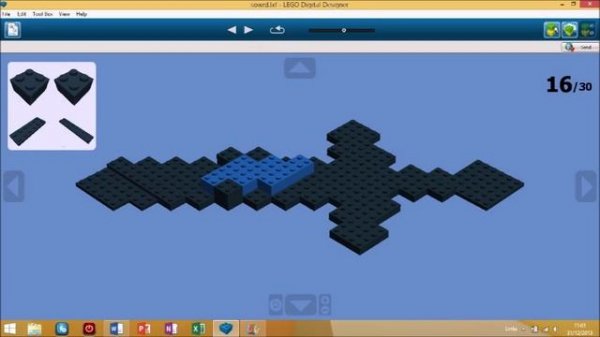 Lego minecraft diamond sword tutorial