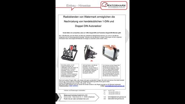 Radioblende WM-6147 geeignet für Alfa Romeo 147 156 GT ab 2000 in schwarz смотреть онлайн