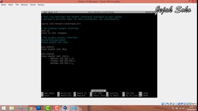 Menghubungkan Debian 10 di VirtualBox ke Internet di Laptop / PC смотреть онлайн
