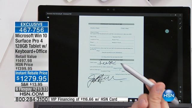 MS Surface Pro 4 12.3" Core i5 128GB Win 10 Pro Tablet смотреть онлайн