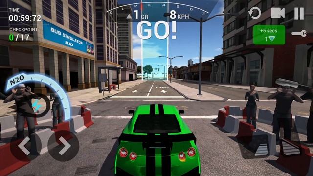 Car Driving Simulator 3d - New green Car Unlocked driving Racing #1 - Android IOS Gameplay смотреть онлайн