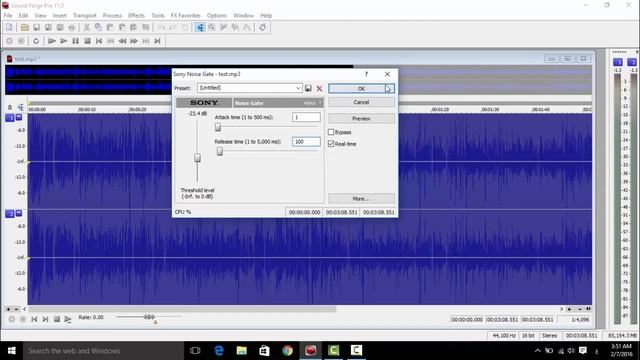 noise reduction in sound forge pro 11 смотреть онлайн