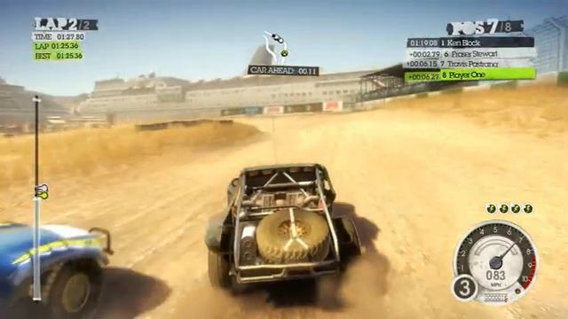 Dirt 2 PC demo gameplay Ati Mobility Radeon HD 4570 512MB смотреть онлайн