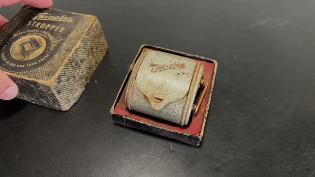 Старинная Точилка для бритвенных лезвий 1920-х годов "Twinplex" - Реставрация смотреть онлайн