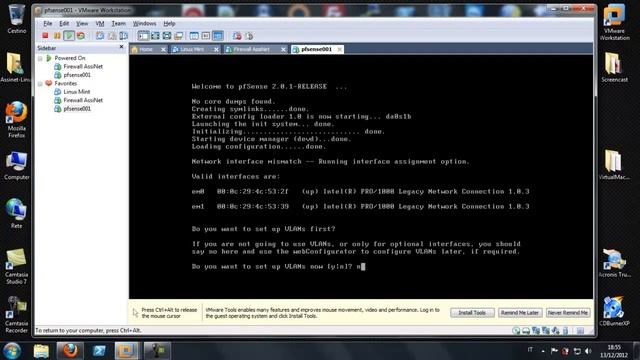 Tutorial Firewall pfSense VMware Workstation смотреть онлайн