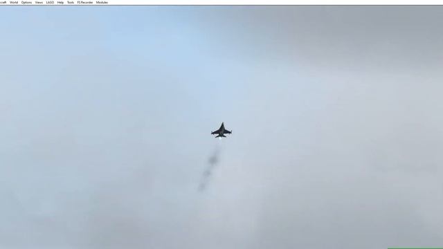 Microsoft Flight Simulator 2004 USAF F-16C Display at RIAT смотреть онлайн