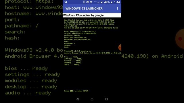 how to run windows 93 on your android or iOS mobile and laptop смотреть онлайн