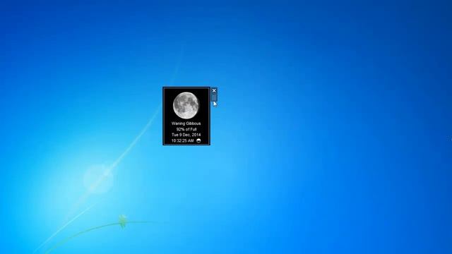 Moon Phases Windows 7 Desktop Gadget смотреть онлайн