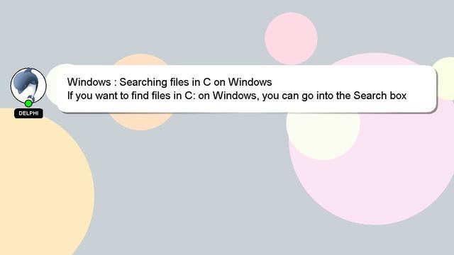 Windows : Searching files in C on Windows смотреть онлайн