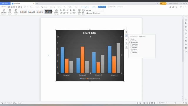 How To Insert In Chart  Wps Office Writer | Wps Writer Tutorial