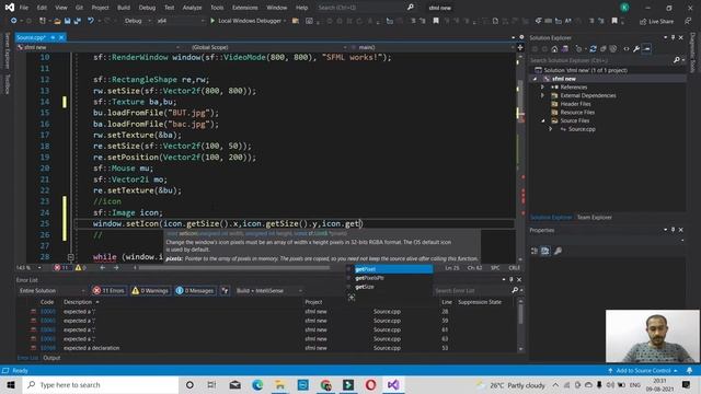 SFML|| part 4 ||how to set window icon in sfml c++ || Hindi||how to make game in c++ смотреть онлайн