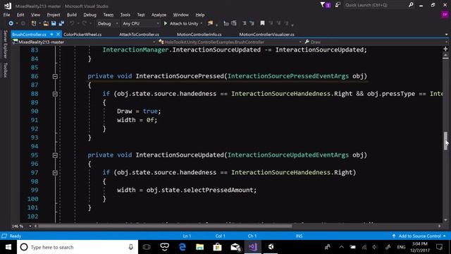 Windows Mixed Reality: Course 213 - Ch. 5 - Painting with Select input смотреть онлайн