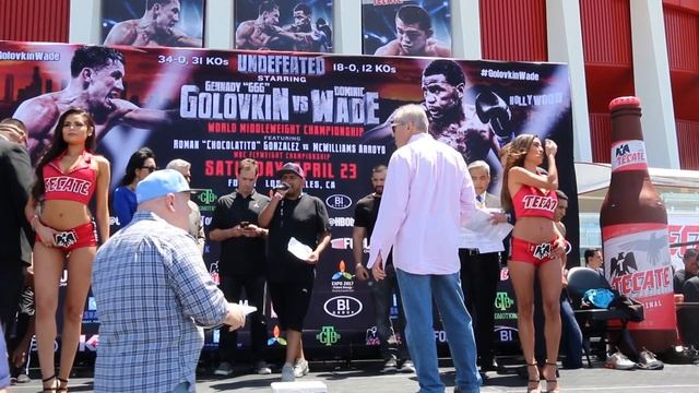 Martin-Montoya weigh in, face off (kind off), The Forum #boxing #GolovkinWade смотреть онлайн