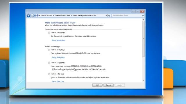 How to Turn Filter Keys on and off in Windows® 7 смотреть онлайн