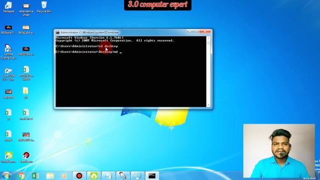 how to create folder using the CMD command on desktop. cmd command se folder kese baniye ? it exper смотреть онлайн