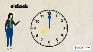 Telling the time - o'clock and half past
