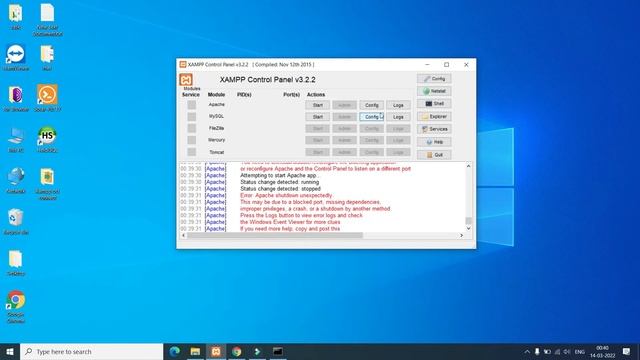 how to fix Apache shutdown unexpectedly in xampp | #Port 80,443 is user by another process | #xampp смотреть онлайн