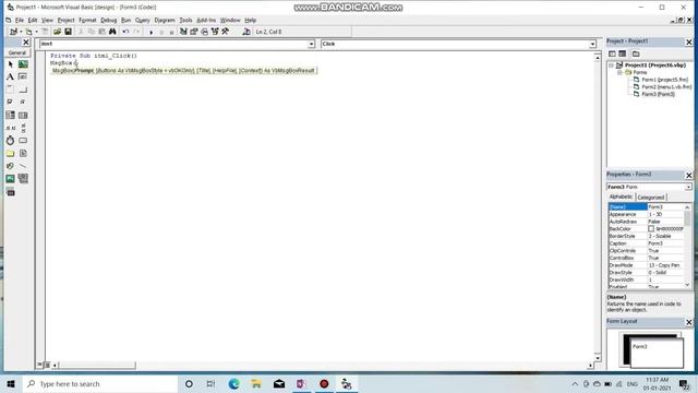 How to create Menu Bar | Using Visual basic 6.0 | Usefull for creating MDI form| vb Projects смотреть онлайн