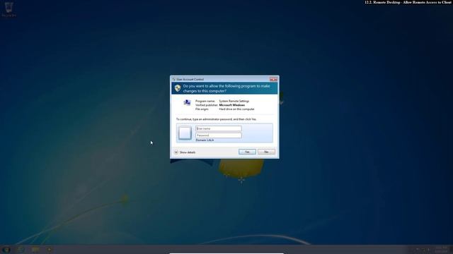 Windows Server 2008 R2 - Remote Desktop Allow Remote Access to Client (Step 12.2) смотреть онлайн