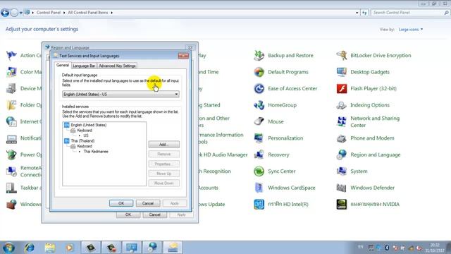 วิธีตั้งค่าสลับภาษาใน Windows 7 смотреть онлайн