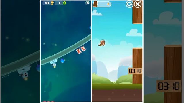 My Talking Tom 2 vs My Talking BB Bear. Android Gameplay Video смотреть онлайн