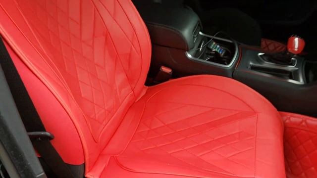 INSTALLING RED DIAMOND SEAT COVER IN MY 2021 DODGE CHARGER 392 SCATPACK WIDEBODY. ( LOOKS AMAZING 🙀 смотреть онлайн