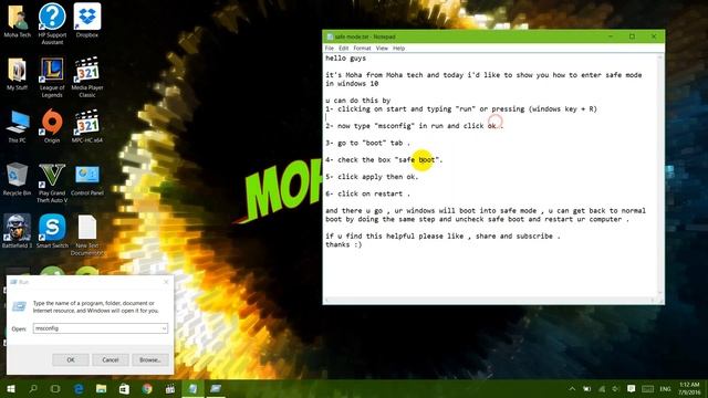 how to boot into safemode windows 7/8/8.1/10 смотреть онлайн