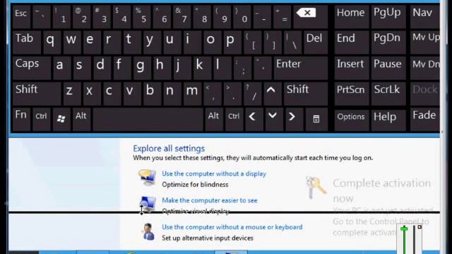 How to turn on the on screen keyboard in Windows 8 смотреть онлайн