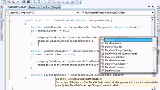 Lesson 3 (Part 5) Disconnected DataSet DataAdapter Windows Form C# смотреть онлайн