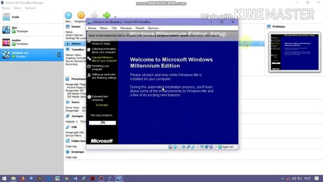 Tutorial menginstal windows ME di virtual box смотреть онлайн
