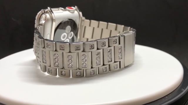 Apple Watch Band Series 4 Chanel Set Rhinestones 40mm 44mm & Case Cover Bezel Lab Diamonds Bling смотреть онлайн