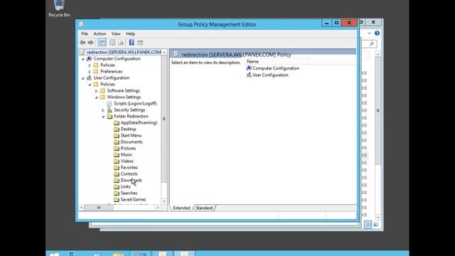 Folder Redirection using a GPO смотреть онлайн