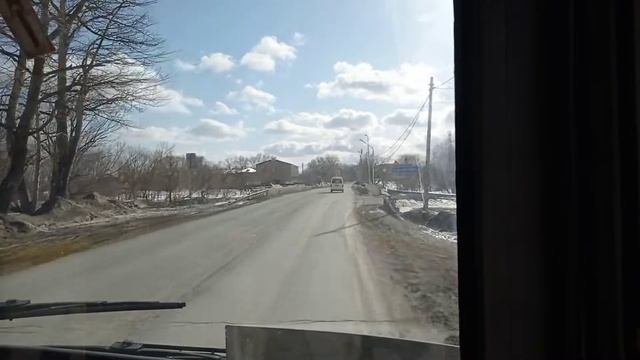 Поездка на 222 маршруте на автобусе МАЗ-206.946 г.Южно-Сахалинск. смотреть онлайн