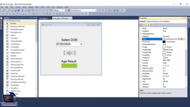Age Calculator C# Windows Form Application | Age Calculator C# in Seconds смотреть онлайн