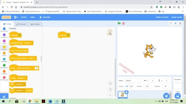 Interfaz de Scratch en línea смотреть онлайн