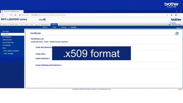 How to configure SSL printing with a Brother device using a Certificate Signing Request (CSR) смотреть онлайн